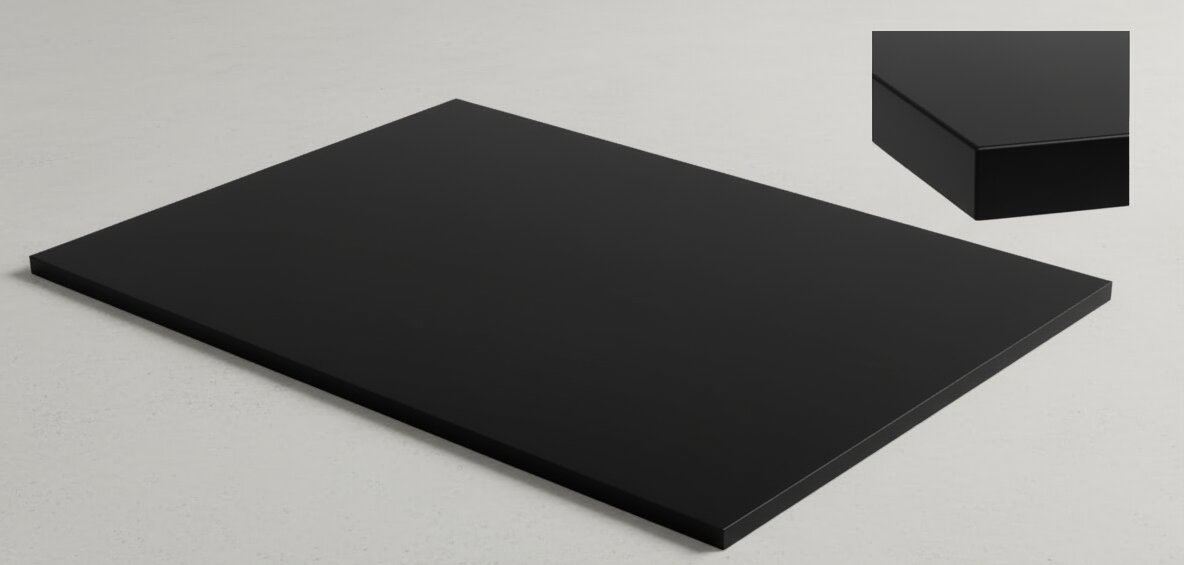 Tischplatte Schwarz